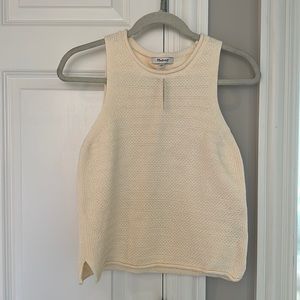 Madewell knit tank top NWT.  Ivory Size XXS
